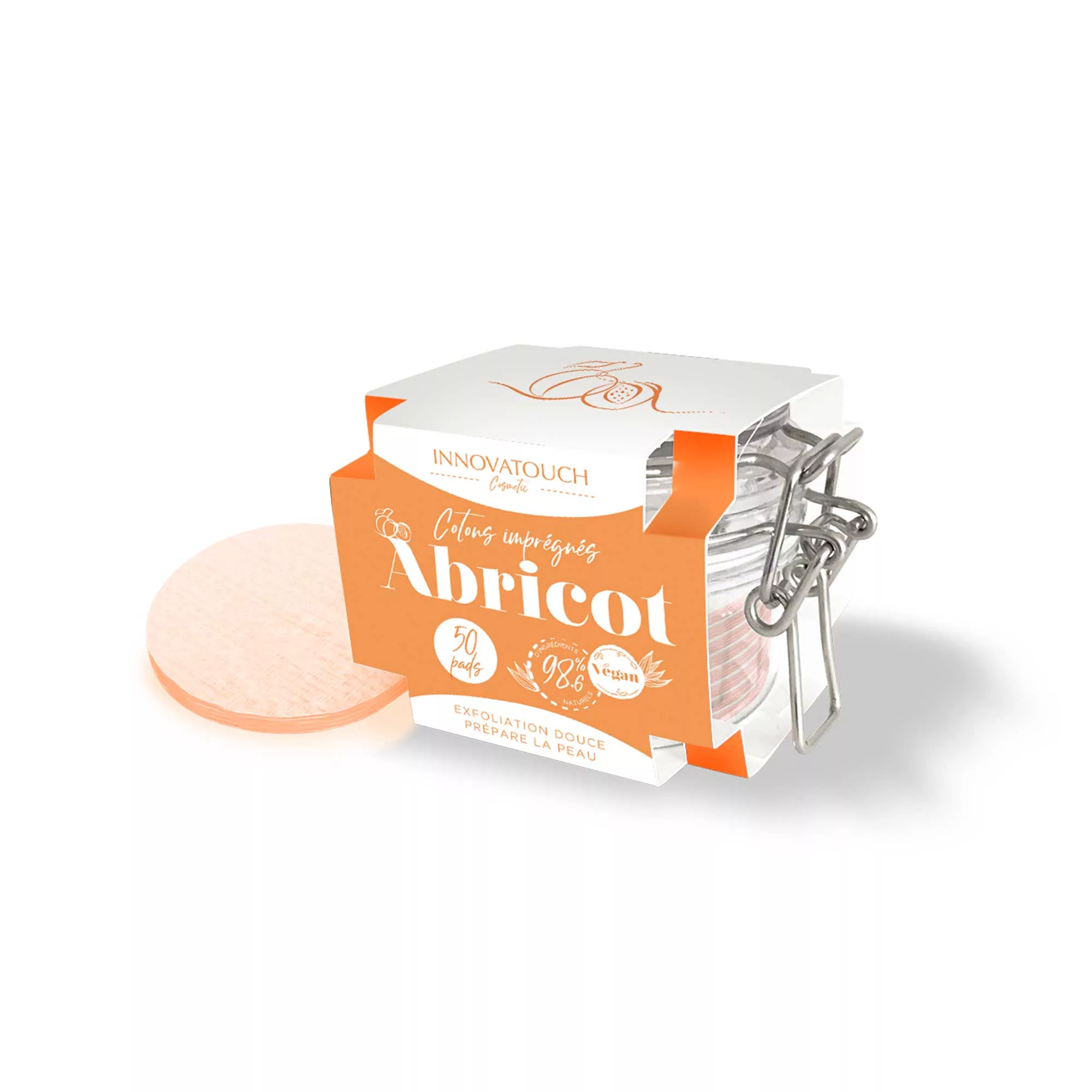 ABRICOT-contons-impregnes-innovatouch-cosmetic