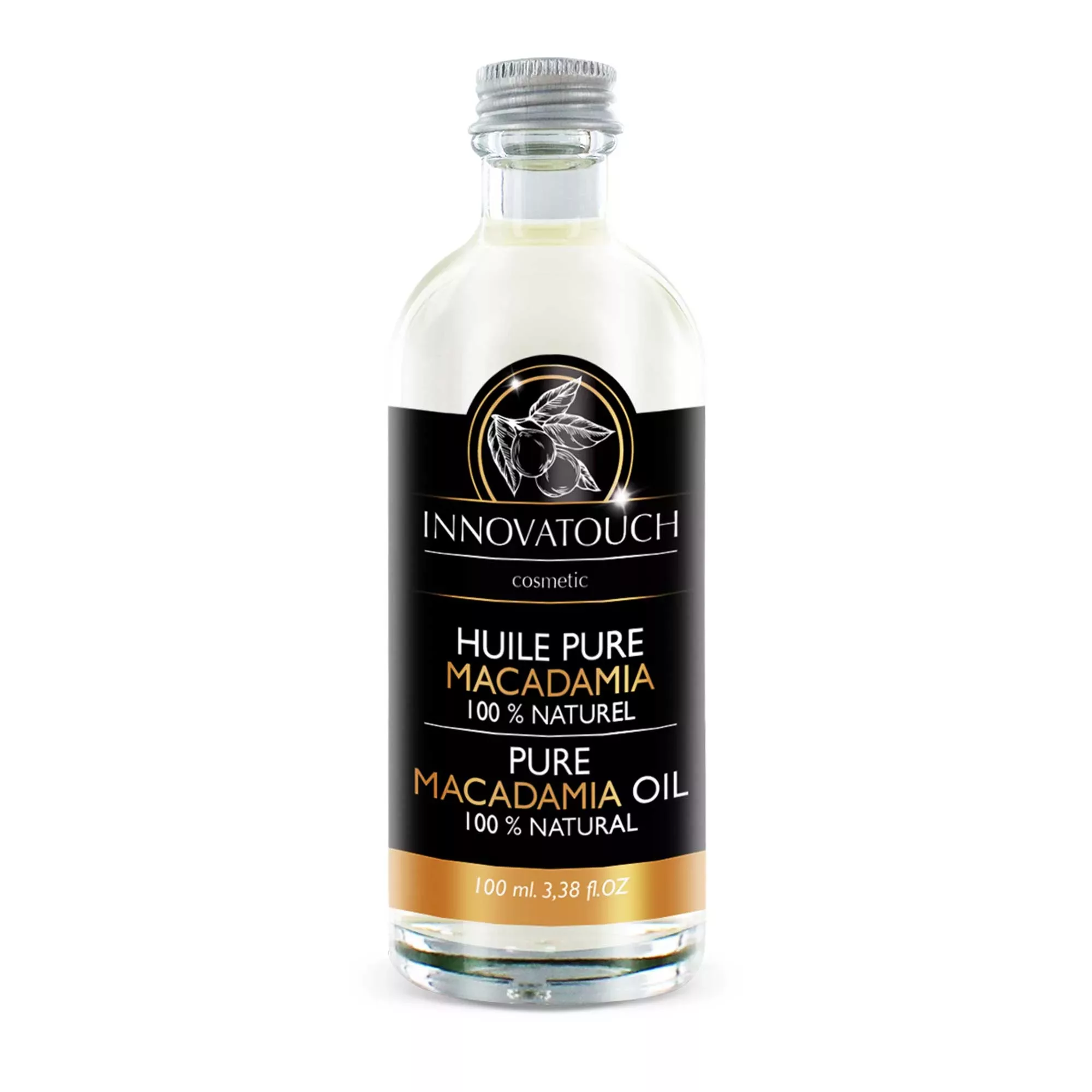 Huile Pure de Macadamia Innovatouch Cosmetic 100% naturelle au format 100ml
